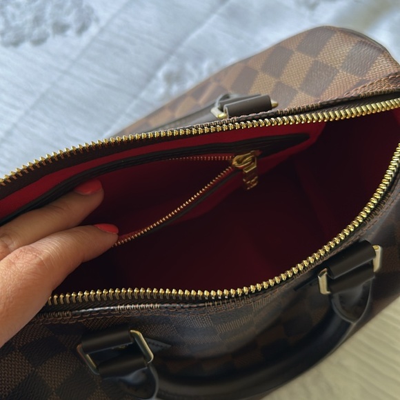 LIKE NEW LOUIS VUITTON SPEEDY 25 DAMIER EBENE - Picture 12 of 15